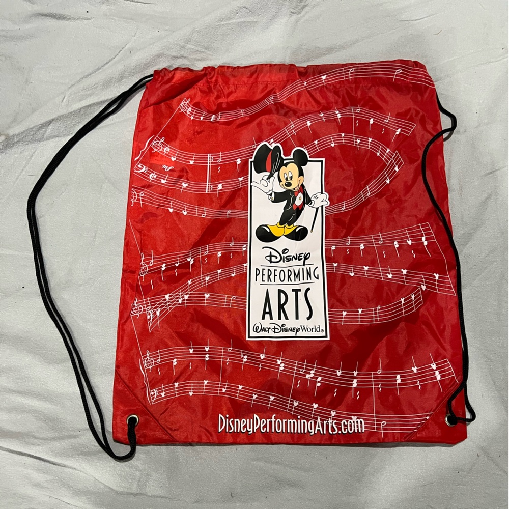 Disney performing arts string backpack